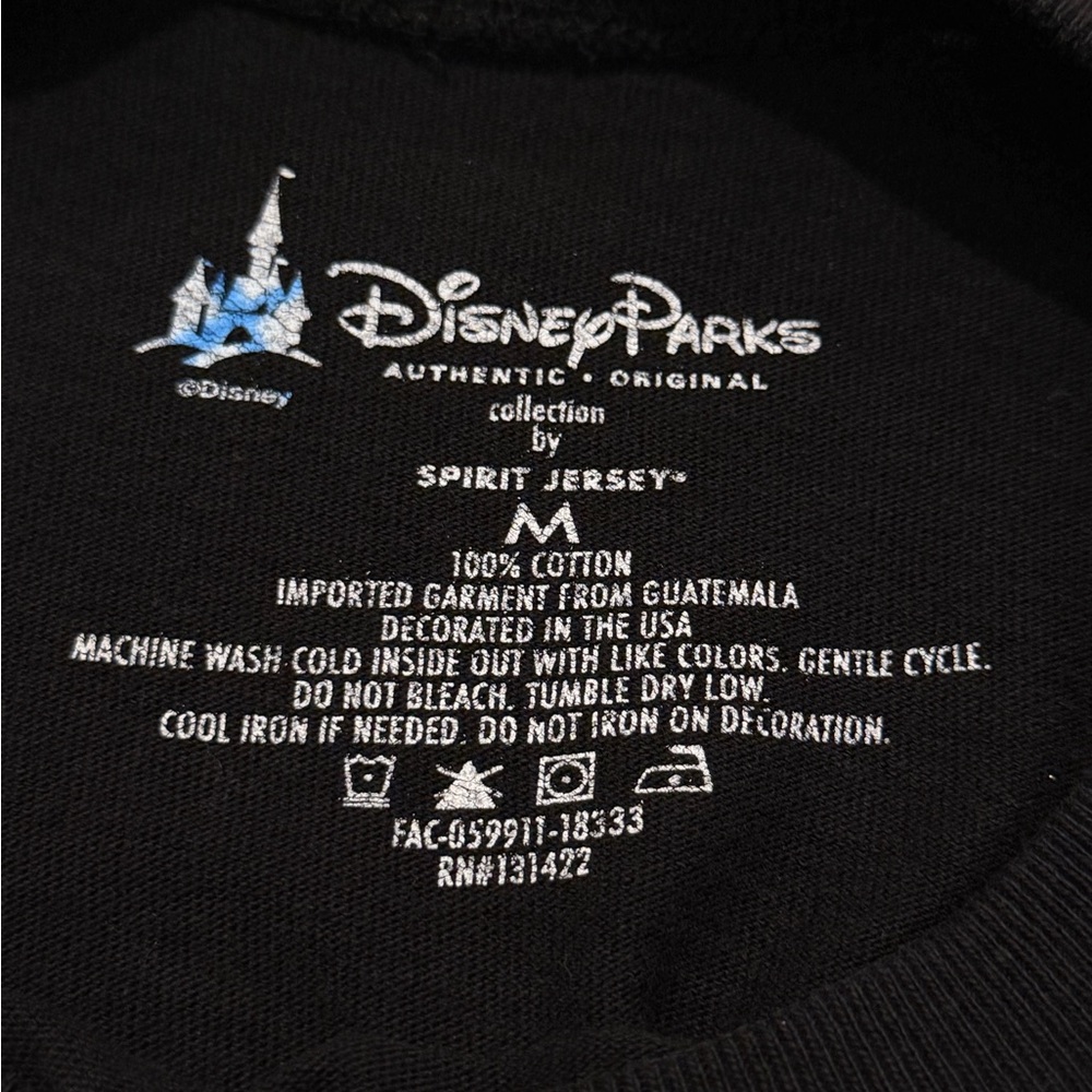 Disneyland Spirit Jersey Long Sleeve Shirt Black Size Medium Disney Parks - Picture 11 of 11